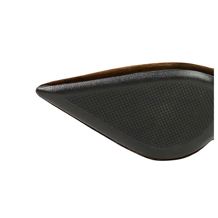 Bigtree Giày Cao Gót 9.5cm Da Lộn Mũi Nhọn Thời Trang Cho Nữ