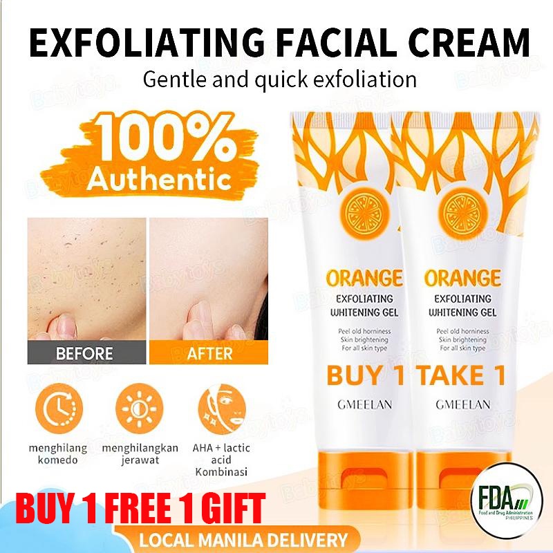 Mua 1 Lấy 1 GMEELAN Cam Tẩy Tế Bào Chết Gel Làm Trắng Da Mặt Toàn Thân Tẩy Tế Bào Chết Loại Bỏ Mụn Đ