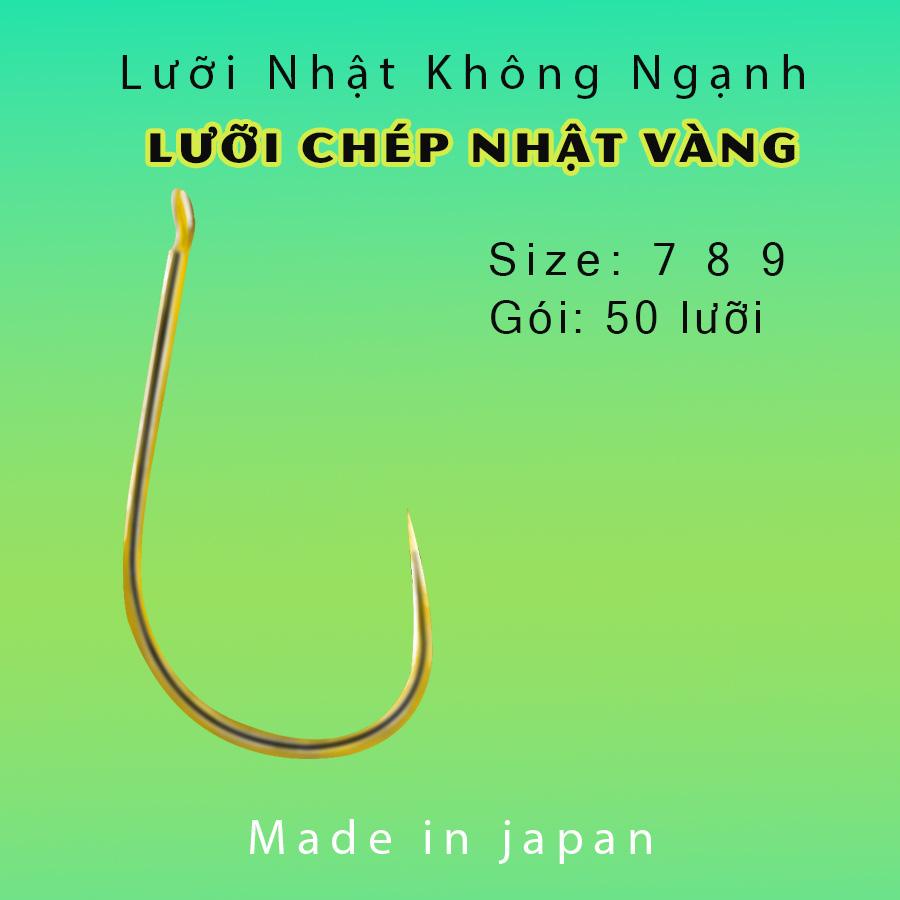 Lưỡi Câu Chép Nhật Vàng (Gói 50 lưỡi)