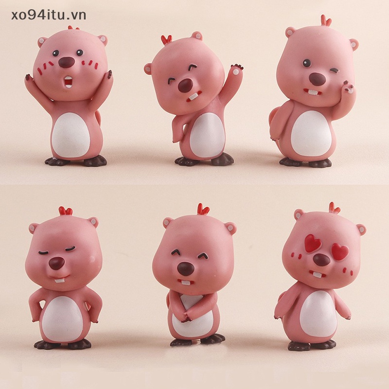 Xoitu Mô Hình Búp Bê Poopy Màu Hồng beaver loopy series Thứ 1 Và 2 Thần Bí Ẩn Chính Hãng vn