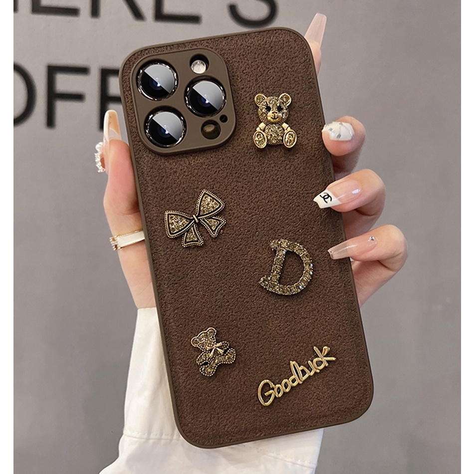 Bao Da Điện Thoại Chống Sốc Hình Gấu Cho iphone 11 12 13 14 15 pro max 11pro 13pro x xr xs max 14pro 15pro Ốp