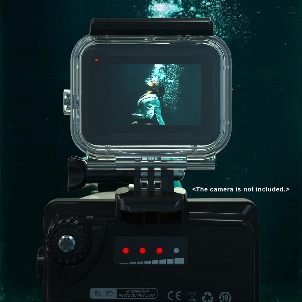 ANDOER Đèn led rgb Chống Thấm Nước 8 Chế Độ Sáng cri95 + ipx8 40m Có Thể Xây Dựng Dưới Nước