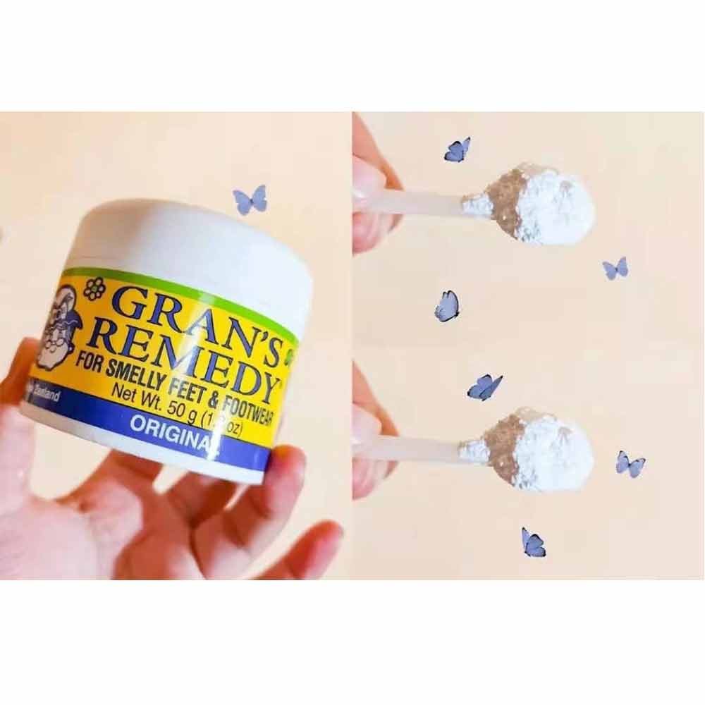 Foot odor powder New Zealand import GRANS REMEDY Remove smelly feet deodorant shoes powder sweat absorbing foot care