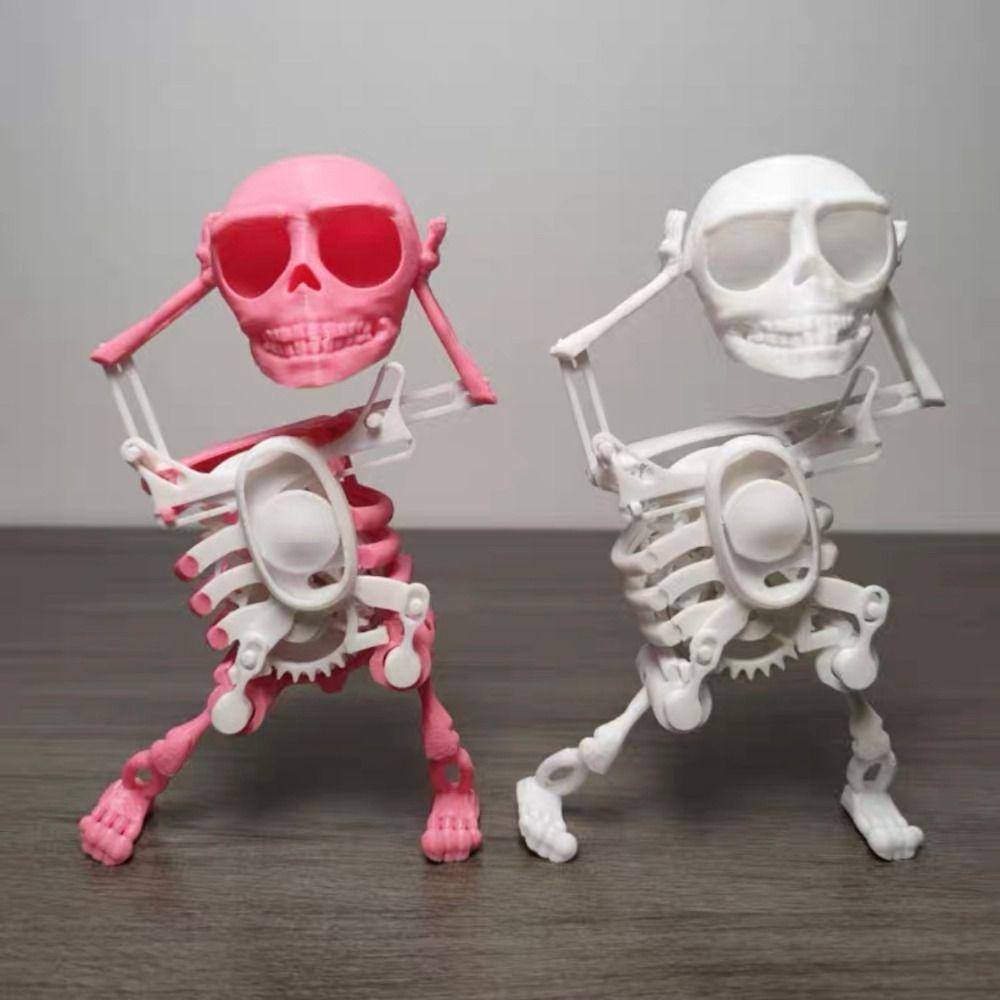 Mmluck Đồ Chơi Mô Hình Bộ Xương Nhảy Múa 3d Bằng Nhựa Vui Nhộn Sáng Tạo