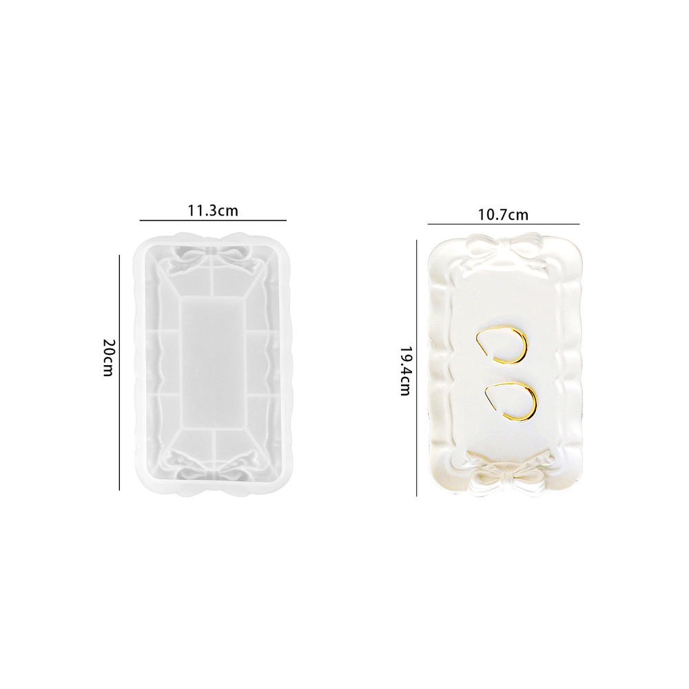 Khuôn silicone Làm Khay Đựng Nến Hình Chữ Nhật / Tròn / Vuông Trang Trí Nghệ Thuật diy