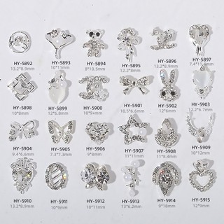 Bộ phụ kiện trang trí móng tay hình nơ đính đá lấp lánh - trang sức hợp kim nghệ thuật móng tay - giảm giá đặc biệt