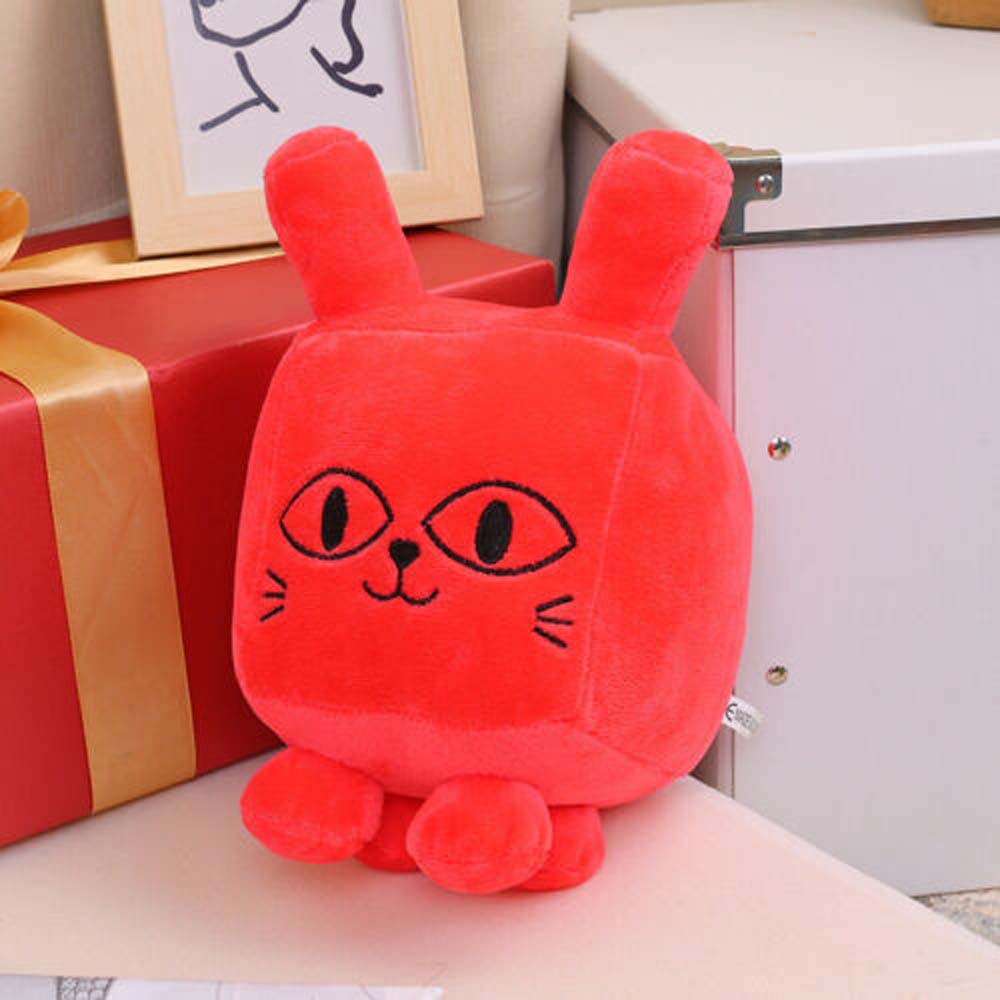 New Red Titanic Balloon Cat Plush Toy Pet Simulator X Big Games Soft Doll Kid Gift