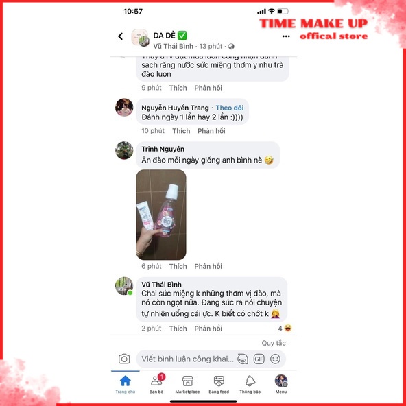 Kem đánh răng - Nước xúc miệng Crest hương quả Đào MS 1038