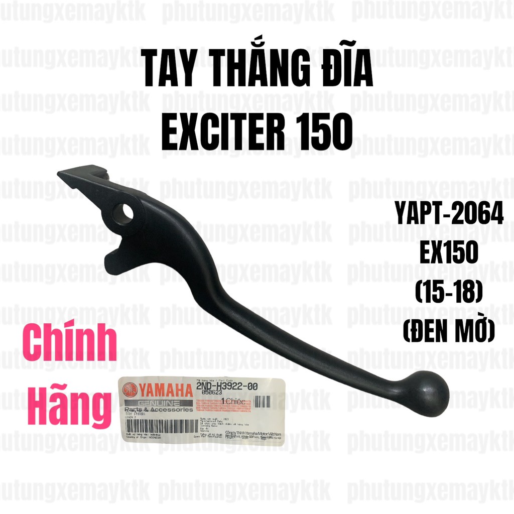 [Chính hãng Yamaha]YAPT-6238 EX150(15-18)-Tay thắng đĩa-Đen mờ