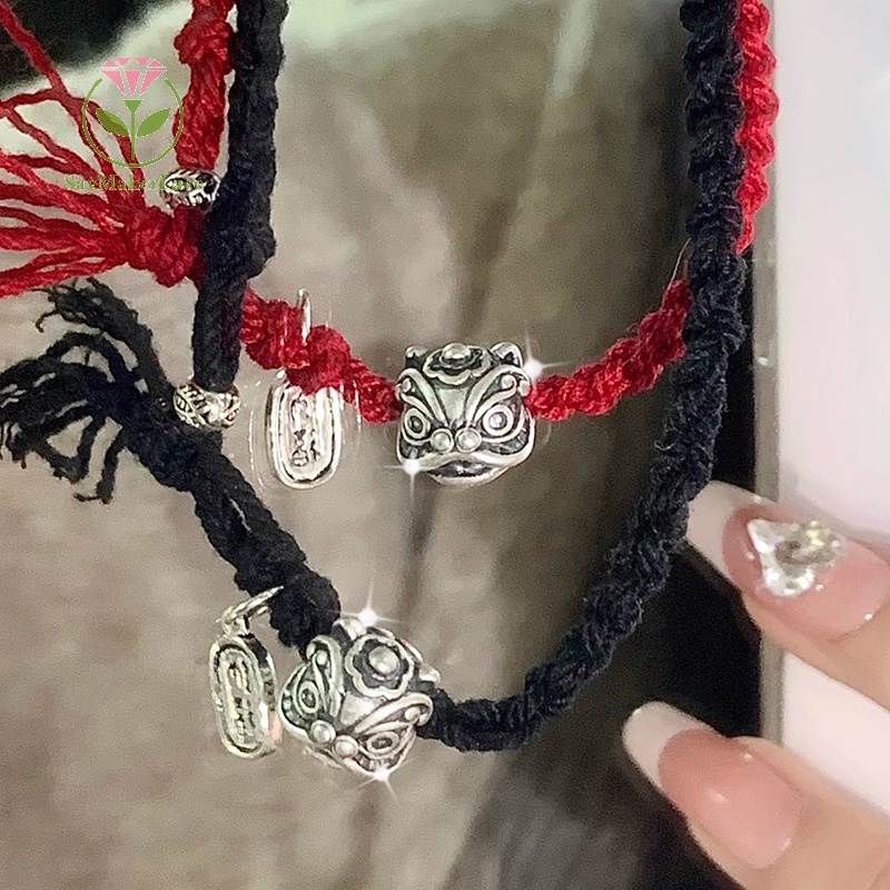 [saymakerlace] Vòng Tay Bùa May Mắn Dây Đỏ Phong Cách Cổ Điển Đơn Giản Có Thể Điều Chỉnh Được Làm Quà Tặng Trang Sức Cho Cặp Đôi | BigBuy360 - bigbuy360.vn