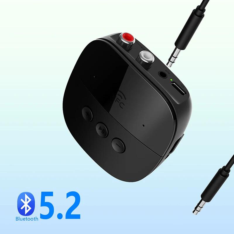 Bộ Khuếch Đại Âm Thanh Không Dây nfc usb aux 3.5mm bluetooth 5.2 Hỗ Trợ Thẻ tf / tf Có mic Cho Xe Hơi