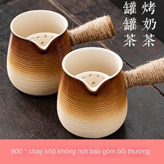 Ấm đất nung, ly cốc đất nung the garden dung tích 500ml 700ml làm trà sữa đất nung