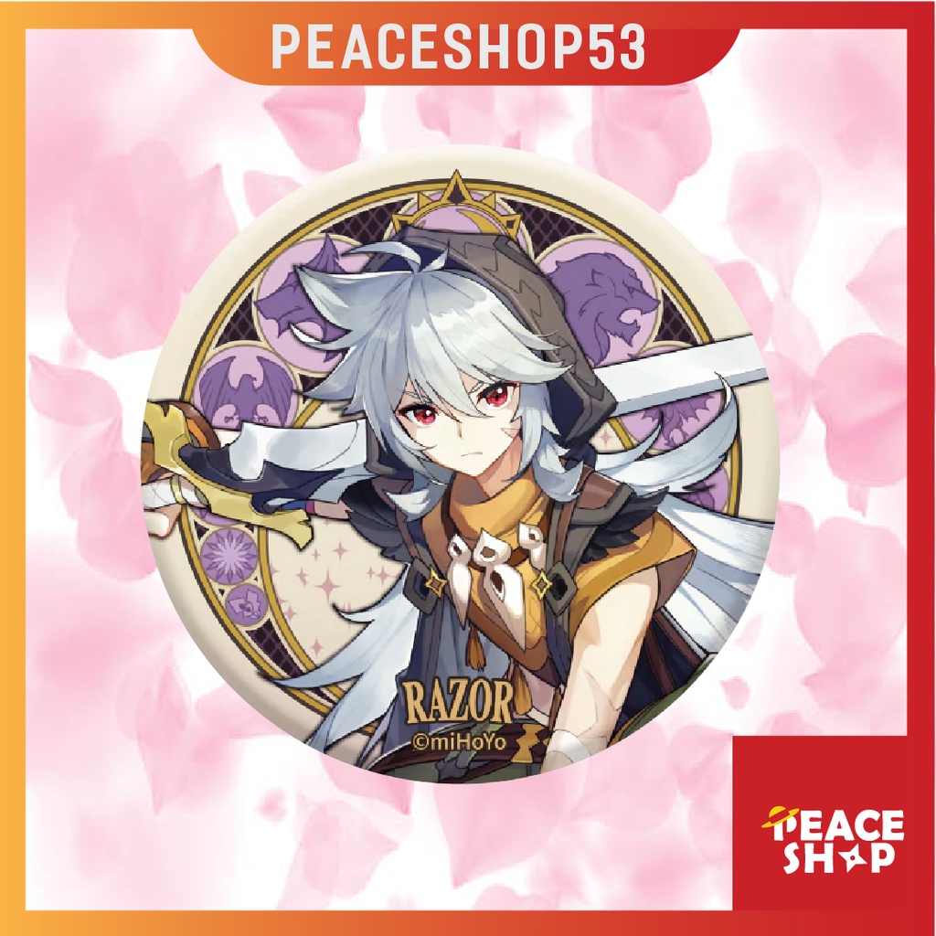 Huy hiệu Genshin Impact Mondstadt Lấp Lánh Huy Hiệu Game Genshin Impact Phụ Kiện Anime Manga Ver 9 HH12