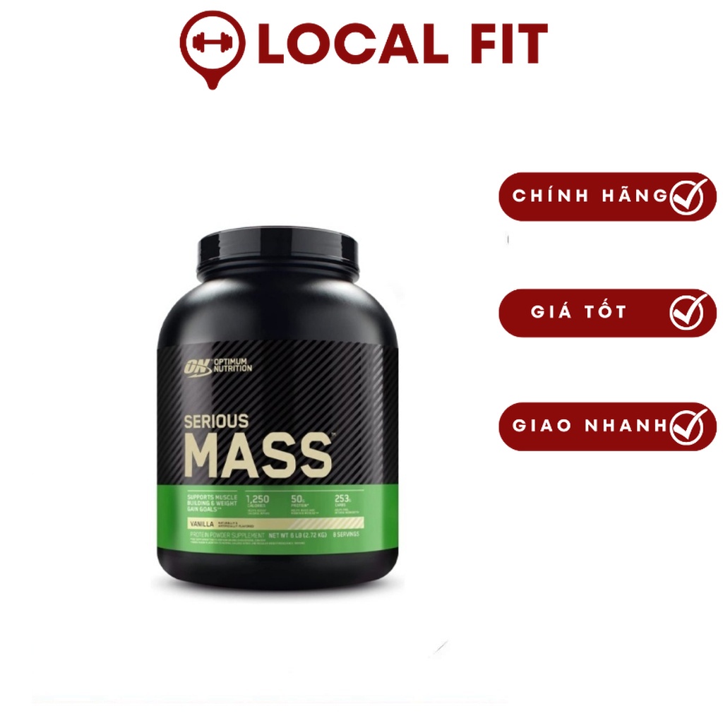 [Chính hãng] Sữa Tăng cân 2,7 KG Optimum Nutrition Serious Mass (6 Lbs) tại  wheydatcanghp