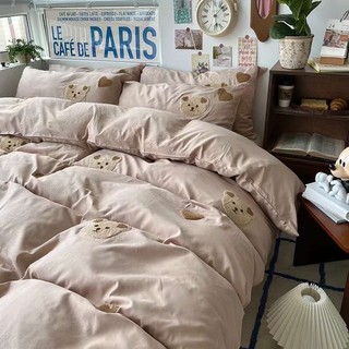 Bộ chăn ga gối REE Bedding CTD248 M3 NÂU đủ size giường nệm