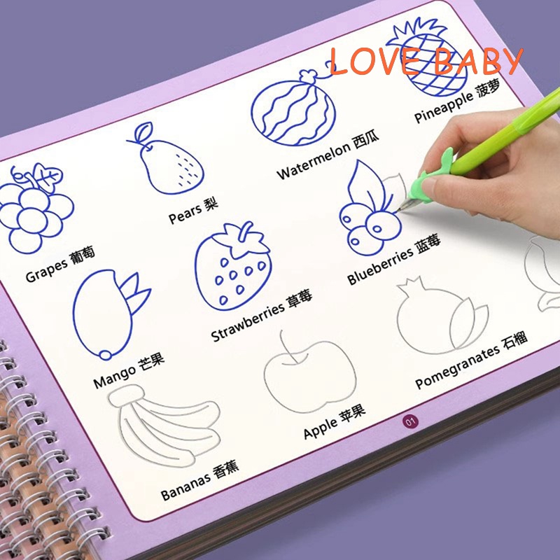 Sách Tập Vẽ Có Thể Tái Sử Dụng Cho Bé 3-6 Tuổi
