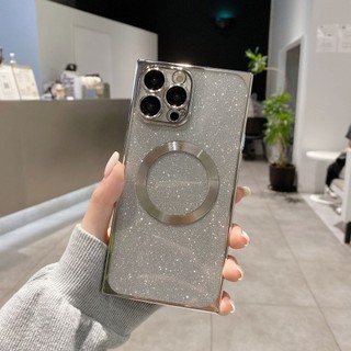 Sang Trọng Ốp Điện Thoại Silicon Từ Tính Màu gradient Cho iphone 15 pro max 14 13 12 11 pro max