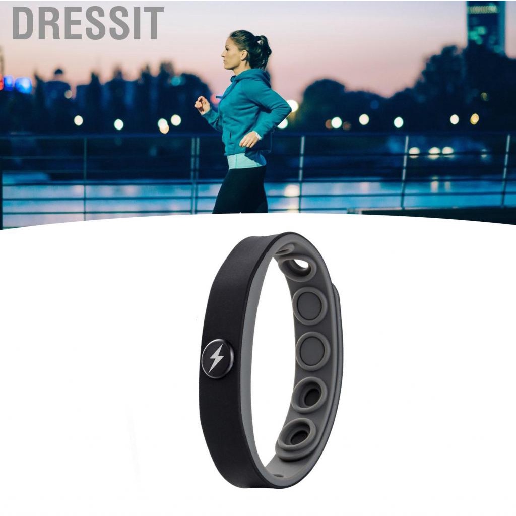 Dressit Silicone Anti Static Wristband  Negative Ion Comfortable for Gym