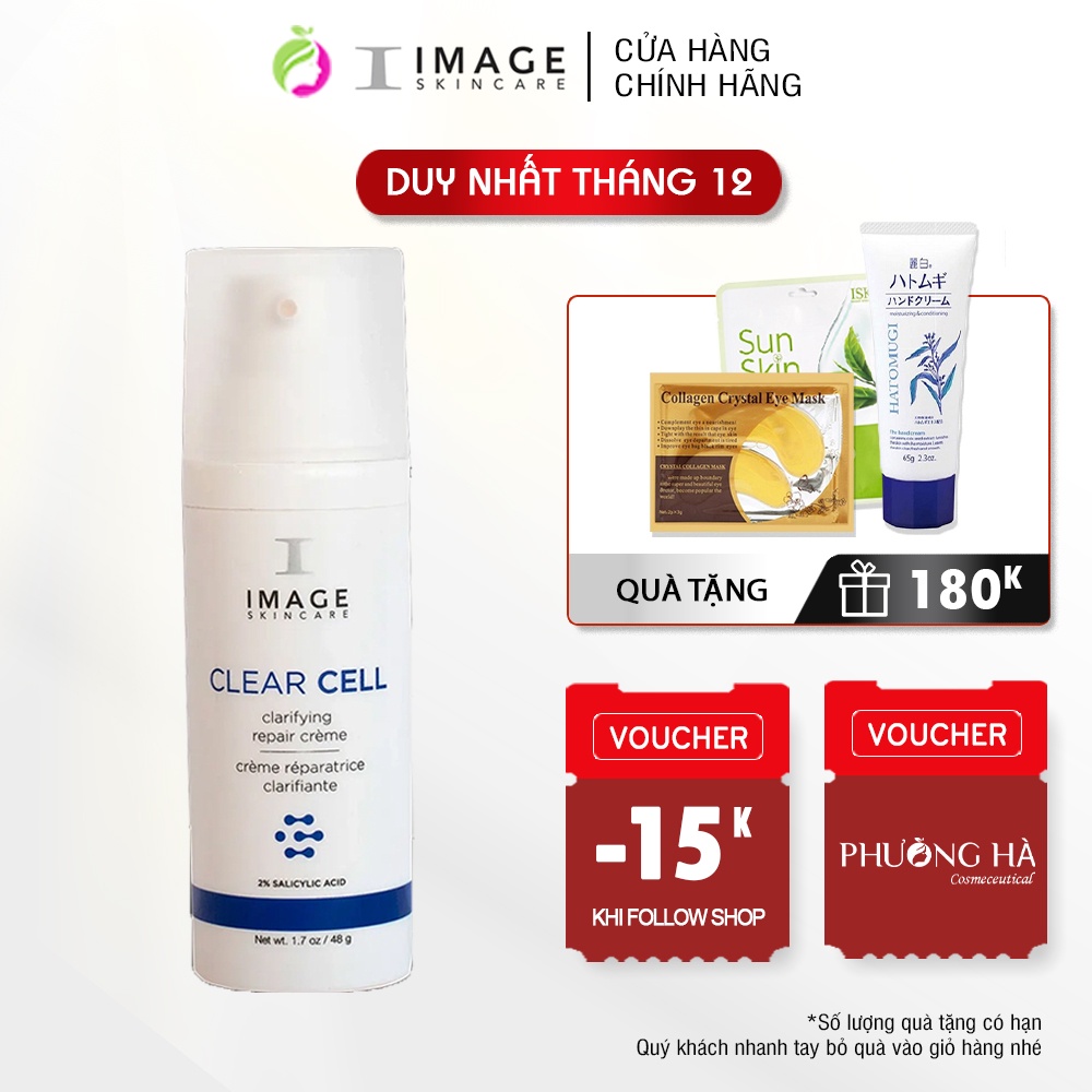 Kem dưỡng giảm mụn và kiểm soát dầu nhờn Image Skincare Clear Cell Clarifying Repair Creme 48g