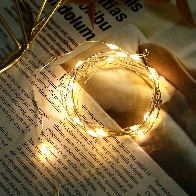 Dây Đèn led Hình Hoa Hồng Trang Trí Tiệc Sinh Nhật / Cắm Trại / Sự Kiện