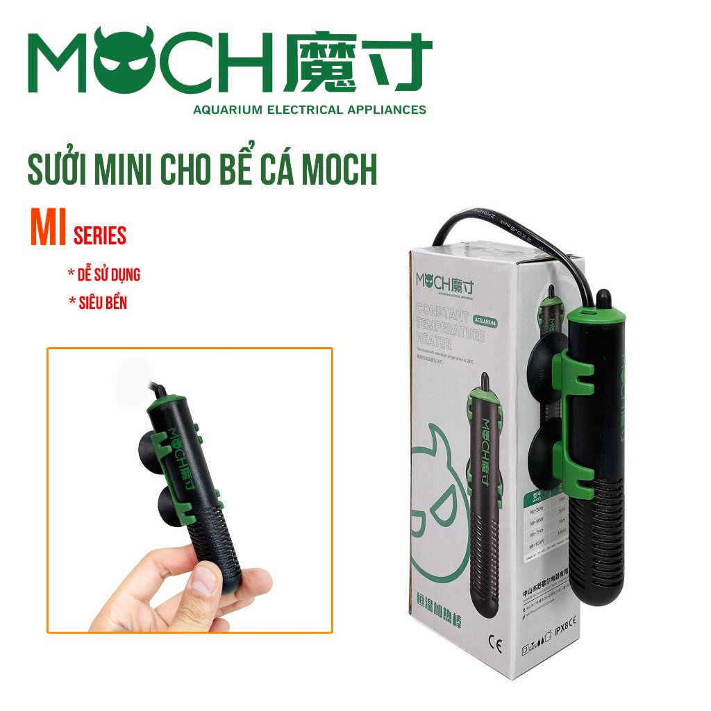 Sưởi Bể Cá Mini MOCH - Sưởi Mini Cho Bể Cá Cảnh