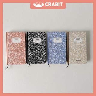 Sổ tay A6 dot grid kẻ ngang trơn sổ Crabit Composition