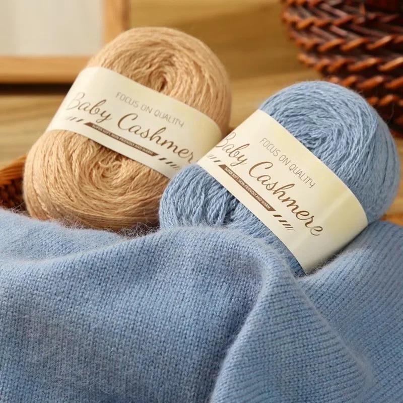 Cuộn Len Cashmere 50g Dùng Đan Khăn Choàng DIY