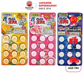  SET 12 VIÊN VỆ SINH ĐƯỜNG ỐNG BỒN CẦU NHẬT BẢN  MÙI HƯƠNG TRÁI CÂY  