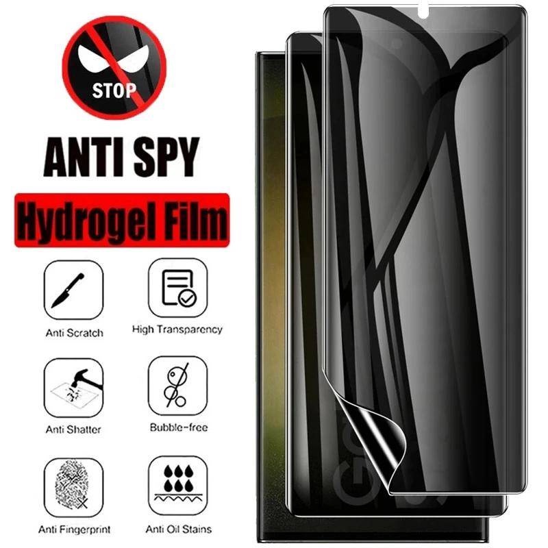 Full Màn chống nhìn trộm PPF Bảo Vệ Màn Hình cho Samsung Galaxy S8 S9 S10 S20 S21 S22 S23 S24 Ultra Plus FE Note 8 9 10 20 Plus Ultra Z Flip3