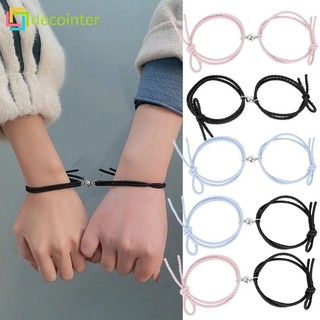 Vòng tay dây bện mặt trái tim từ tính lãng mạn