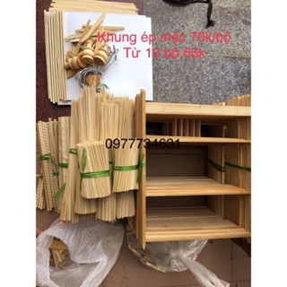 Khung lồng chim chào mào khung lồng ép mộc ép bổi tự ráp siêu dễ kèm đủ phụ kiện chất liệu trúc tre già H117