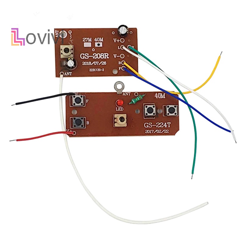 Bảng Mạch Điều Khiển Từ Xa 27M / 40M 4CH RC 27MHz Chuyên Dụng Cho Xe Hơi Đồ Chơi