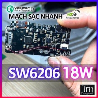 Mạch sạc dự phòng sạc nhanh qc3.0 pd3.0 sw6206 18w