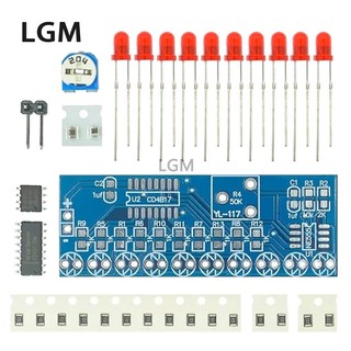 Bộ dụng cụ tự làm đèn led điện tử thông minh ne555 + cd4017 cho phòng thí nghiệm
