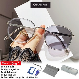 Charmray kính mắt Gọng Nhỏ Chống Bức Xạ Cho Nữ kính đổi màu