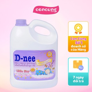 Nước xả mềm quần áo em bé D-nee Little Star Màu Tím 3L/2.8