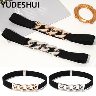 YUDESHUI Thắt lưng đàn hồi có thể điều chỉnh được phong cách punk thời trang dành cho nữ