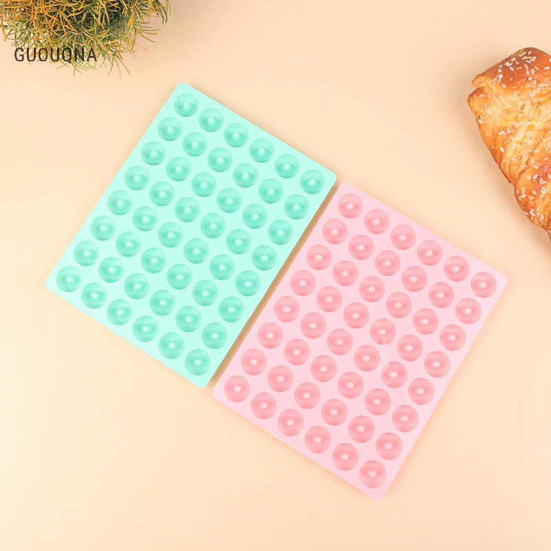 GUOUQNA Donut Pan Khuôn 48 Khoang Silicon Nhỏ Donut Khuôn Muffin Để Nướng GUOUqna