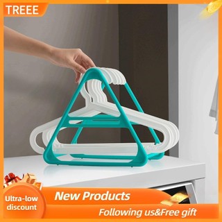 Treee Móc Treo Giá Đựng Đồ PP Hình Tam Giác Thiết Kế Tròn Kệ Sắp Xếp Đa Chức Năng
