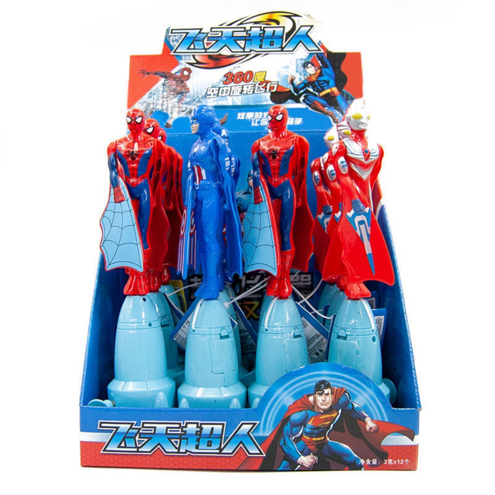 Marvel Đồ Chơi Con Quay Hình spiderman / captain america / Phi Hành Gia Cho Bé Trai