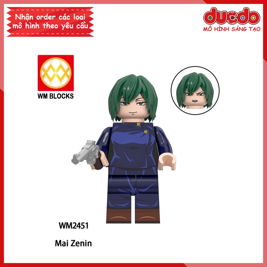 Minifigures nhân vật Anime Chú Thuật Hồi Chiến Jujutsu Kaisen - Đồ chơi Lắp ghép Xếp hình Mini Mô hình WM WM6149