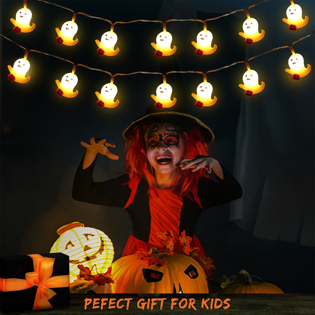 Dây Đèn led Hình Ma Trang Trí halloween