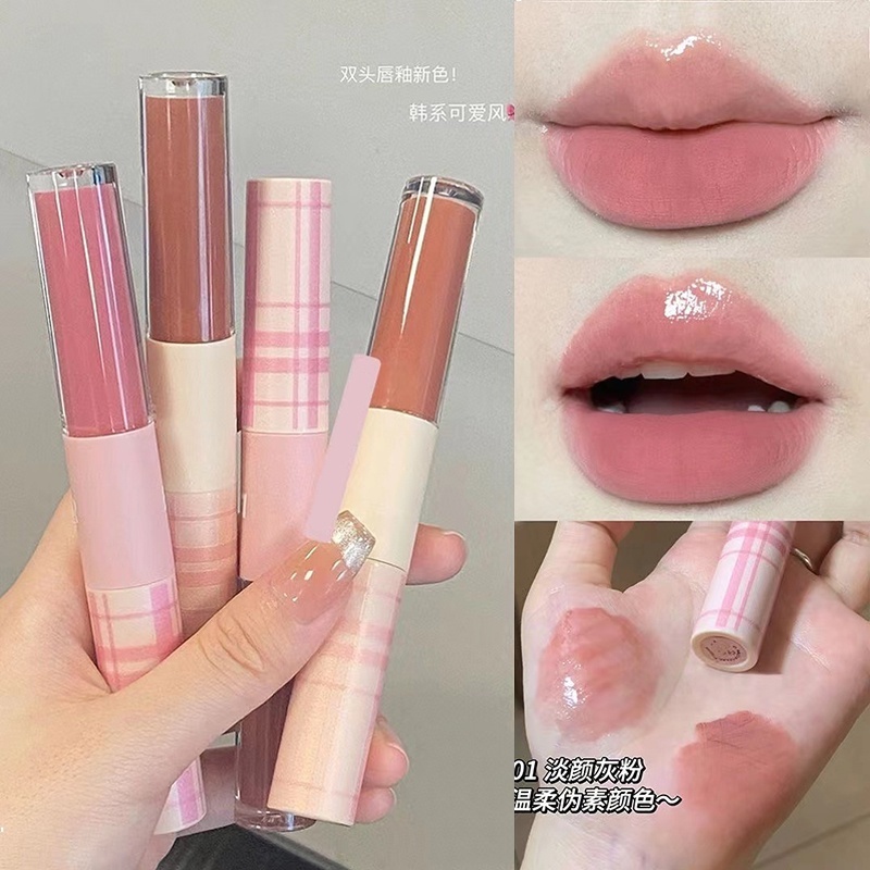 Son Môi Hai Đầu cappvini Dưỡng Ẩm Chống Thấm Nước Lâu Trôi