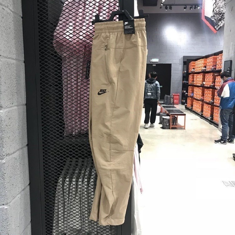 Nike Quần Dài Thể Thao 100% Vải Mỏng Phối Khóa Kéo Phong Cách retro Giản Dị Dành Cho Nam 927987