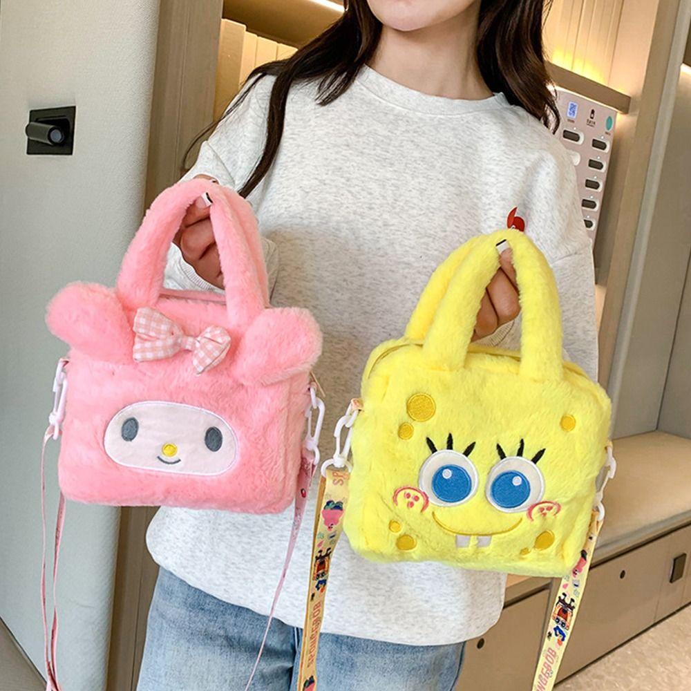 Quillan women handbag portable sweet all-match toy gift cinnamoroll spongebob túi nhỏ dễ thương