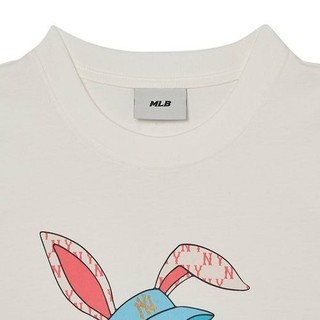 [CHÍNH HÃNG] Áo Thun MLB - NEW YEAR RABBIT - TRẮNG  - CODE: 3ATSQ0131-50CRS