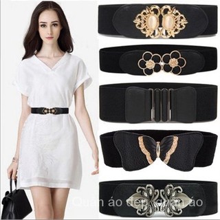 Thắt Lưng Bản Rộng Co Giãn Phong Cách Hàn Quốc Cho Nữ