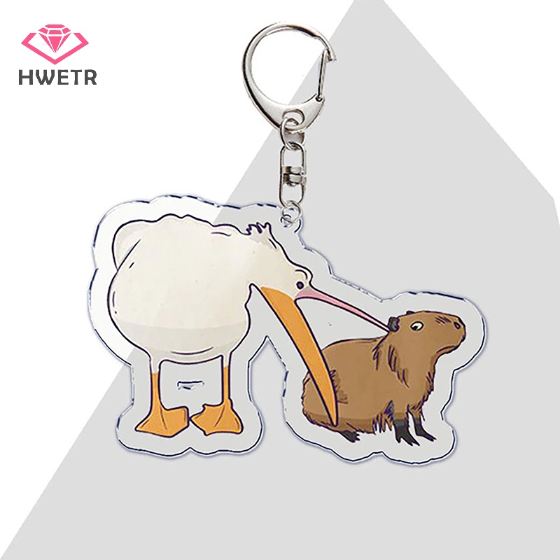 Móc Khóa Hình capybara Bằng acrylic Dễ Thương Cho Nữ Mới