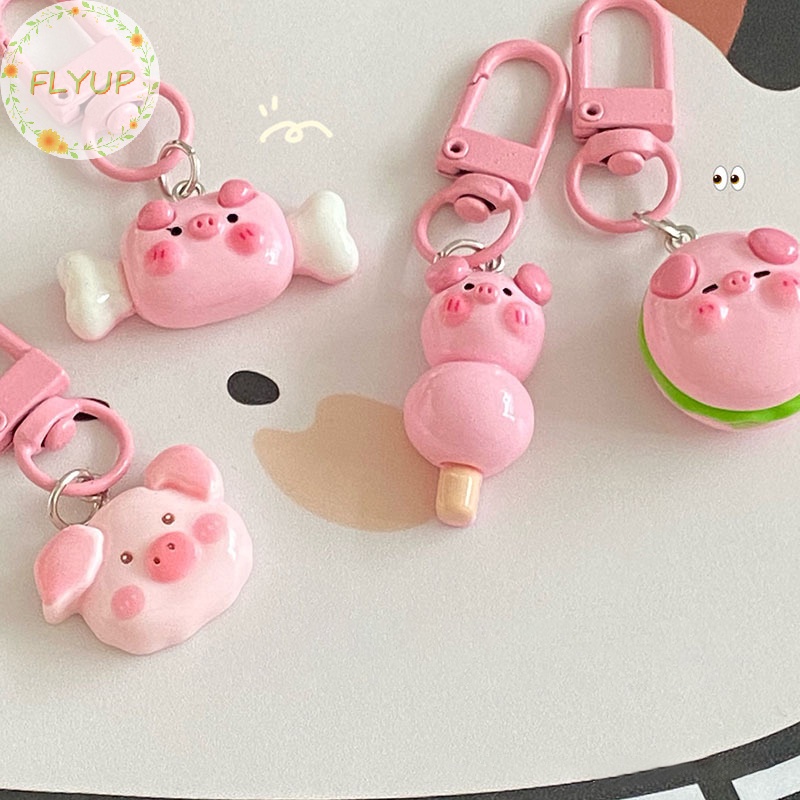 Flyup Móc Khóa Hình Heo Hồng Ba Chiều Dễ Thương Làm Quà Tặng Cho Học Sinh vn