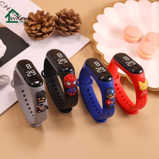 Đồng Hồ Thể Thao Điện Tử led 50 Kiểu Nhân Vật Hoạt Hình pikachu Chống Nước Cho Trẻ Em